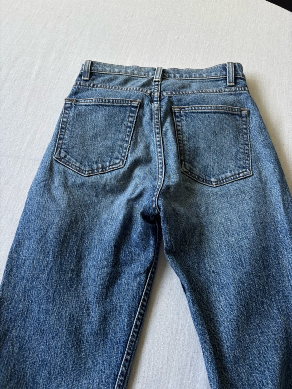 Reformation Liza High Rise Straight Jeans Laguna Wash Size 23 - Picture 8 of 14
